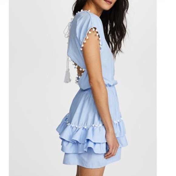 NWOT Peixoto Nissi Pom-Pom Dress Swim Cover-Up - Picture 1 of 14